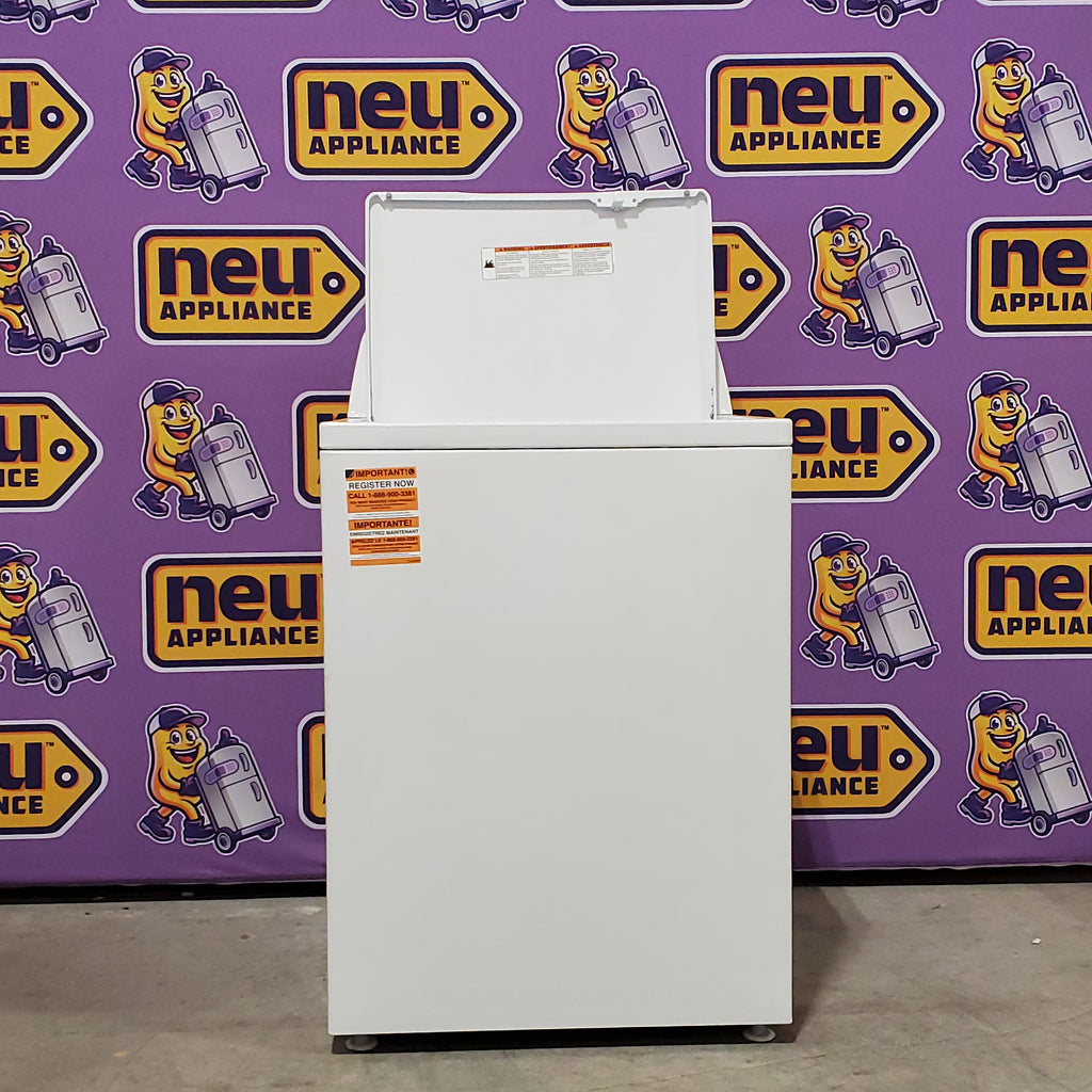 Pictures of Amana Top Load 3.8 Cu. Ft. Washer with High Efficiency Agitator in White 3SD774 - NTW4519JW - Open Box - Neu Appliance Outlet - Discount Appliance Outlet in Austin, Tx