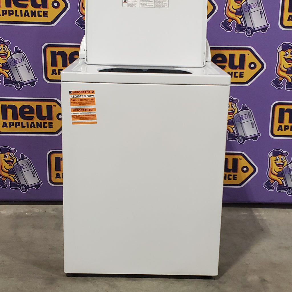 Pictures of Whirlpool Top Load 3.5 Cu. Ft. Washer with Deep Water Wash Option WTW4816FW - Scratch & Dent (Minor) and Whirlpool Vented 7.0 Cu. Ft. Electric Dryer 16130 - WED4815EW - Scratch & Dent (Minor) - Neu Appliance Outlet - Discount Appliance Outlet in Austin, Tx