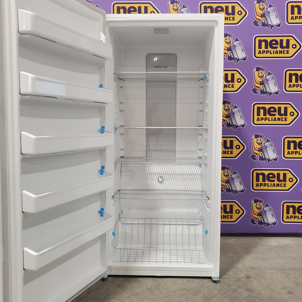 Pictures of Frigidaire 20 Cu. Ft. Energy Star Garage Ready Upright Freezer in White FFUE2022AW - Scratch & Dent (Minor) - Neu Appliance Outlet - Discount Appliance Outlet in Austin, Tx