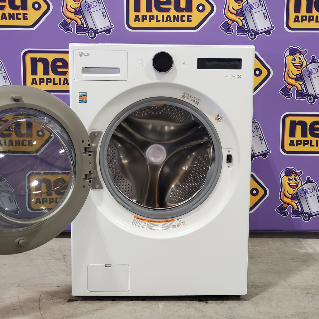 Pictures of LG White Smart Front Load 4.5 Cu. Ft. Washer with TurboWash 360 and AI Built-In intelligence WM5500HWA - Scratch and Dent (Minor) - Neu Appliance Outlet - Discount Appliance Outlet in Austin, Tx