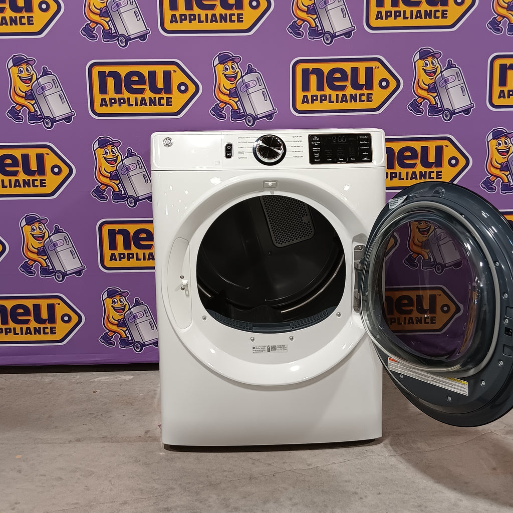 Pictures of GE ENERGY STAR 4.8 cu. ft. Capacity Smart Front Load Washer with UltraFresh Vent System GFW550SSNWW - New in Box and GE ENERGY STAR 7.8 cu. ft. Smart Front Load Electric Dryer with Sensor Dry GE9866E - GFD55ESSNWW - New in Box - Neu Appliance Outlet - Discount Appliance Outlet in Austin, Tx