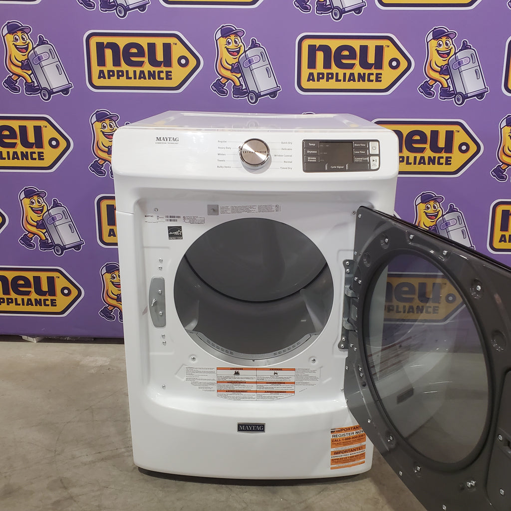 Pictures of Maytag 7.3 cu. ft. Front Load Gas Dryer with Extra Power and Quick Dry Cycle 30133SD117 - MGD5630HW - Scratch & Dent (Minor) - Neu Appliance Outlet - Discount Appliance Outlet in Austin, Tx
