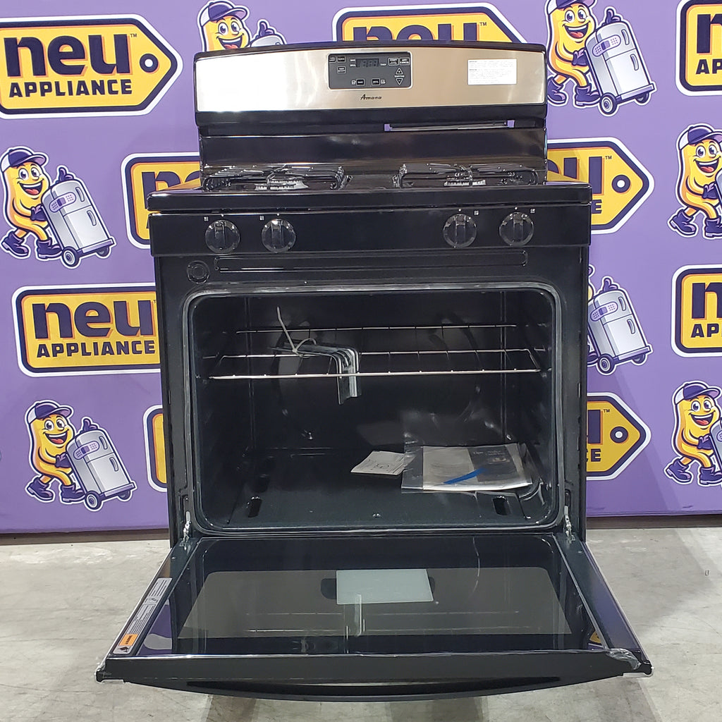 Pictures of Amana Gas Range with Easy Touch Electronic Controls 5SD205 - AGR5330BAS - New in Box - Neu Appliance Outlet - Discount Appliance Outlet in Austin, Tx