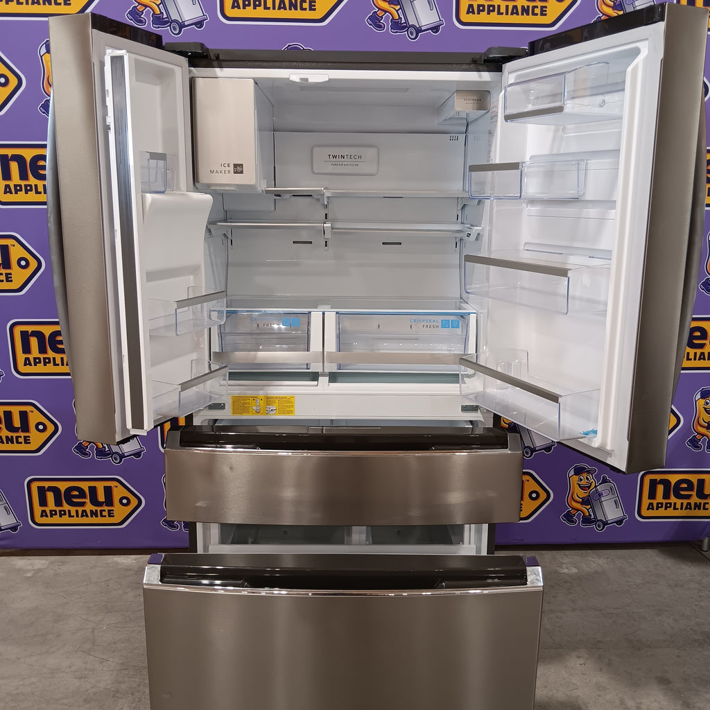 Pictures of Frigidaire Gallery 22 Cu. Ft. 4-Door Counter-depth French Door Refrigerator with Ice Maker (Fingerprint Resistant Stainless Steel) ENERGY STAR 20131SD199 - GRMC2273CF - Scratch & Dent (Moderate) - Neu Appliance Outlet - Discount Appliance Outlet in Austin, Tx