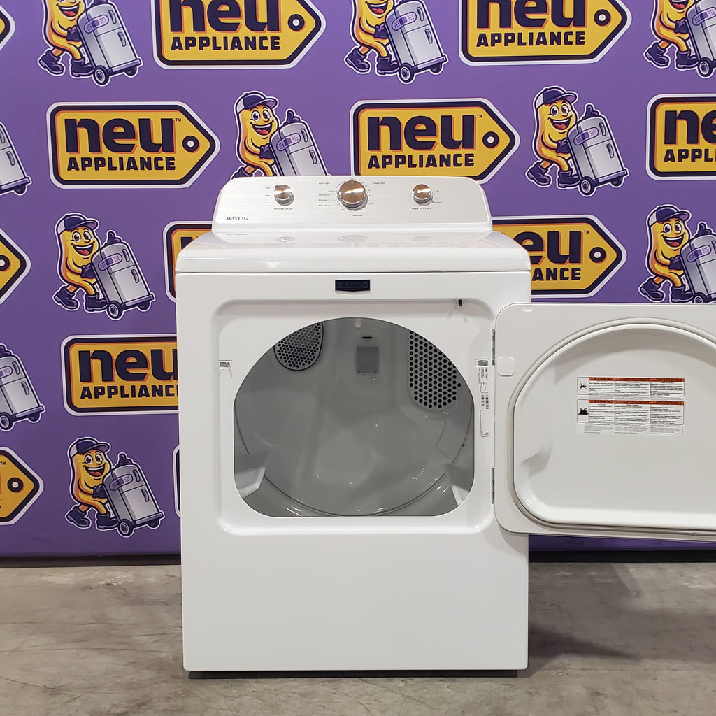 Pictures of Maytag 4.5 cu. ft. Capacity Top Load Washer with Power™ Agitator and Deep Fill MVW4505MW - Open Box and Maytag 7.0 cu. ft. Capacity Top Load Electric Wrinkle Prevent Dryer 16039 - MED4500MW - Open Box - Neu Appliance Outlet - Discount Appliance Outlet in Austin, Tx