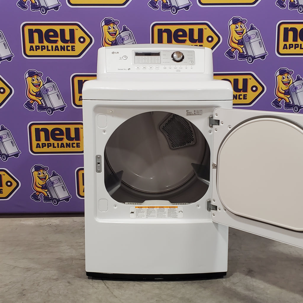 LG 4.1 Cu Ft Agitator Top-Load Washer with 4 Way Agitator and TurboDrum Technology WT6105CW - New in Box and LG 7.3 cu. ft. Ultra Large High Efficiency Gas Dryer w/ Sensor Dry Technology 15022 - DLG4971W - Certified Refurbished