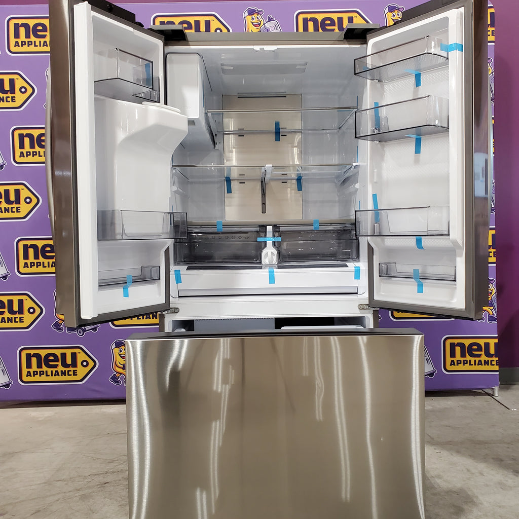 Samsung Stainless Steel 30 cu. ft. Mega Capacity 3-Door French Door Refrigerator with Family Hub™ - 4SD429 - RF32CG5900SRAA - Scratch & Dent (Minor)