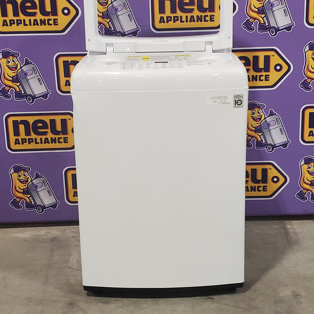 Pictures of LG 4.5 cu. ft. Ultra Large Capacity Top Load Washer with Front Control Design WT1501CW - Scratch & Dent (Moderate) and LG 7.3 cu. ft. Ultra Large Capacity High Efficiency Front Control Dryer 16112 - DLE1501W - Scratch & Dent (Moderate) - Neu Appliance Outlet - Discount Appliance Outlet in Austin, Tx