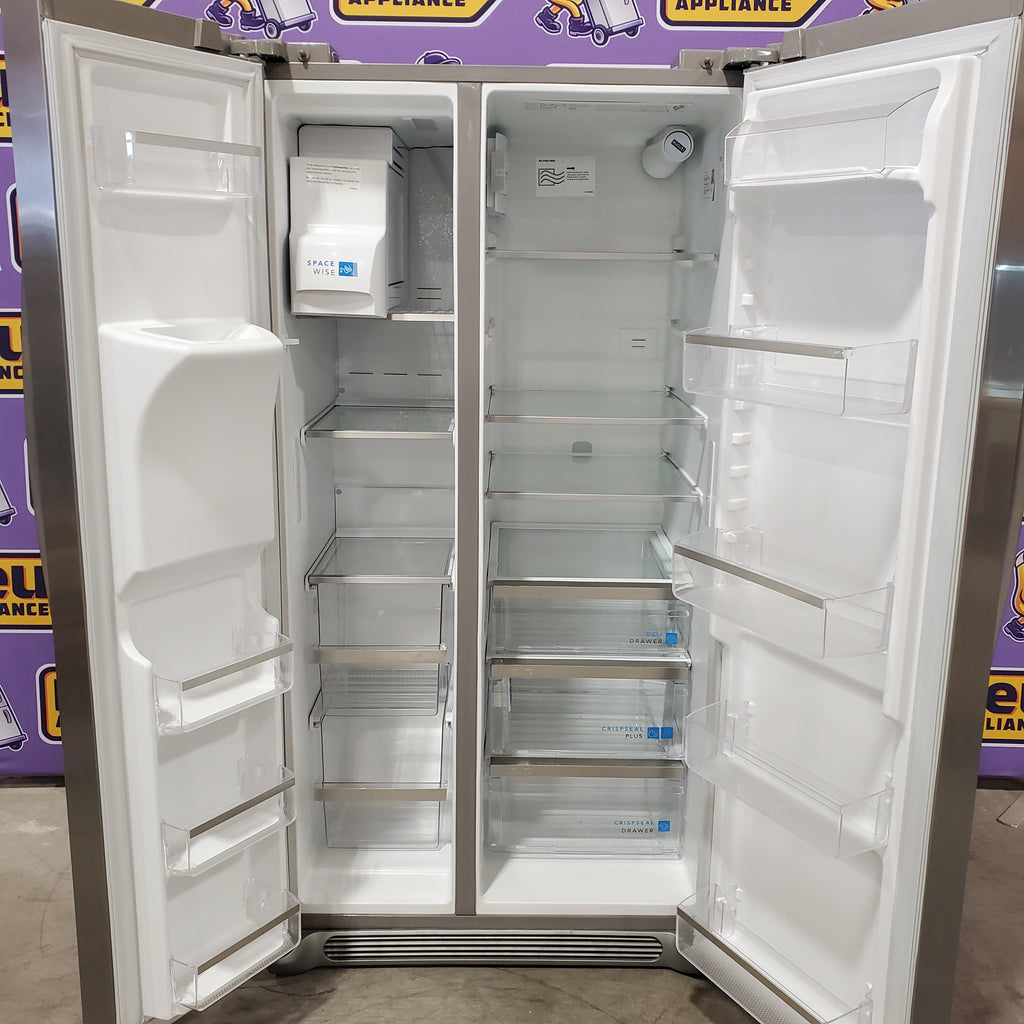 Pictures of Frigidaire Gallery Smudge Proof Stainless Steel 26 Cu. Ft. Side by Side Refrigerator with Bright LED Lighting 31131SD17 - GRSS2652AF - Scratch & Dent (Moderate) - Neu Appliance Outlet - Discount Appliance Outlet in Austin, Tx
