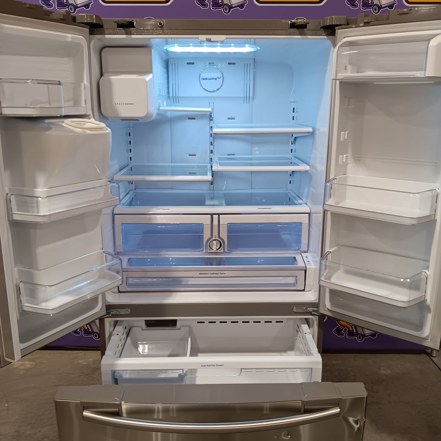 Samsung 28.5 cu. ft. French Door Refrigerator Stainless Steel RFG298HDRS - Certified Refurbished