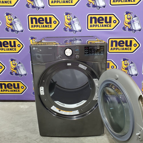Pictures of LG Black Steel Smart Wi-Fi Enabled Front Load Electric 7.4 Cu. Ft. Dryer with TurboSteam and Built-In Intelligence 22231SD295 - DLEX4000B - Scratch & Dent (Minor) - Neu Appliance Outlet - Discount Appliance Outlet in Austin, Tx