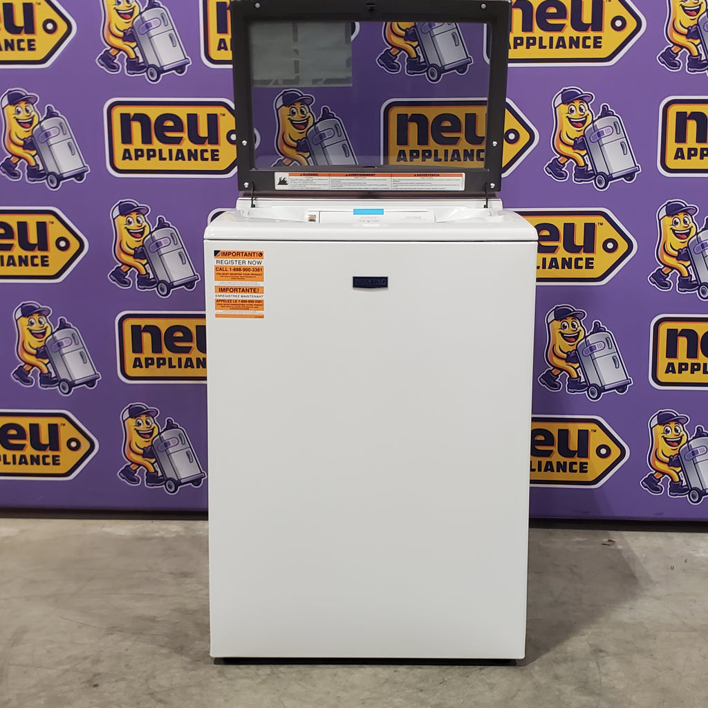 Maytag 5.3 cu. ft. Smart Top Load Washer with Extra Powe  MVW7232HW3 - Scratch & Dent (Minor) and Maytag Smart 7.4 cu. ft. Electric Dryer with Extra Power and Advanced Moisture Sensing 16066 - MED6230HW - Scratch & Dent (Minor)