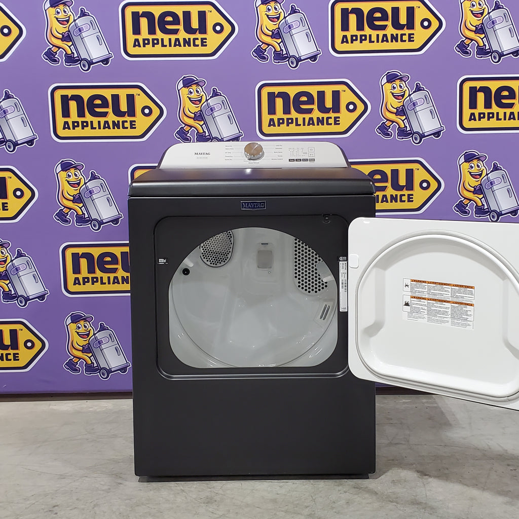 Pictures of Maytag Volcano Black Pet Pro 7.0 cu. ft. Electric Dryer with XL Lint Trap and Steam 3SD632 - MED6500MBK - Open Box - Neu Appliance Outlet - Discount Appliance Outlet in Austin, Tx