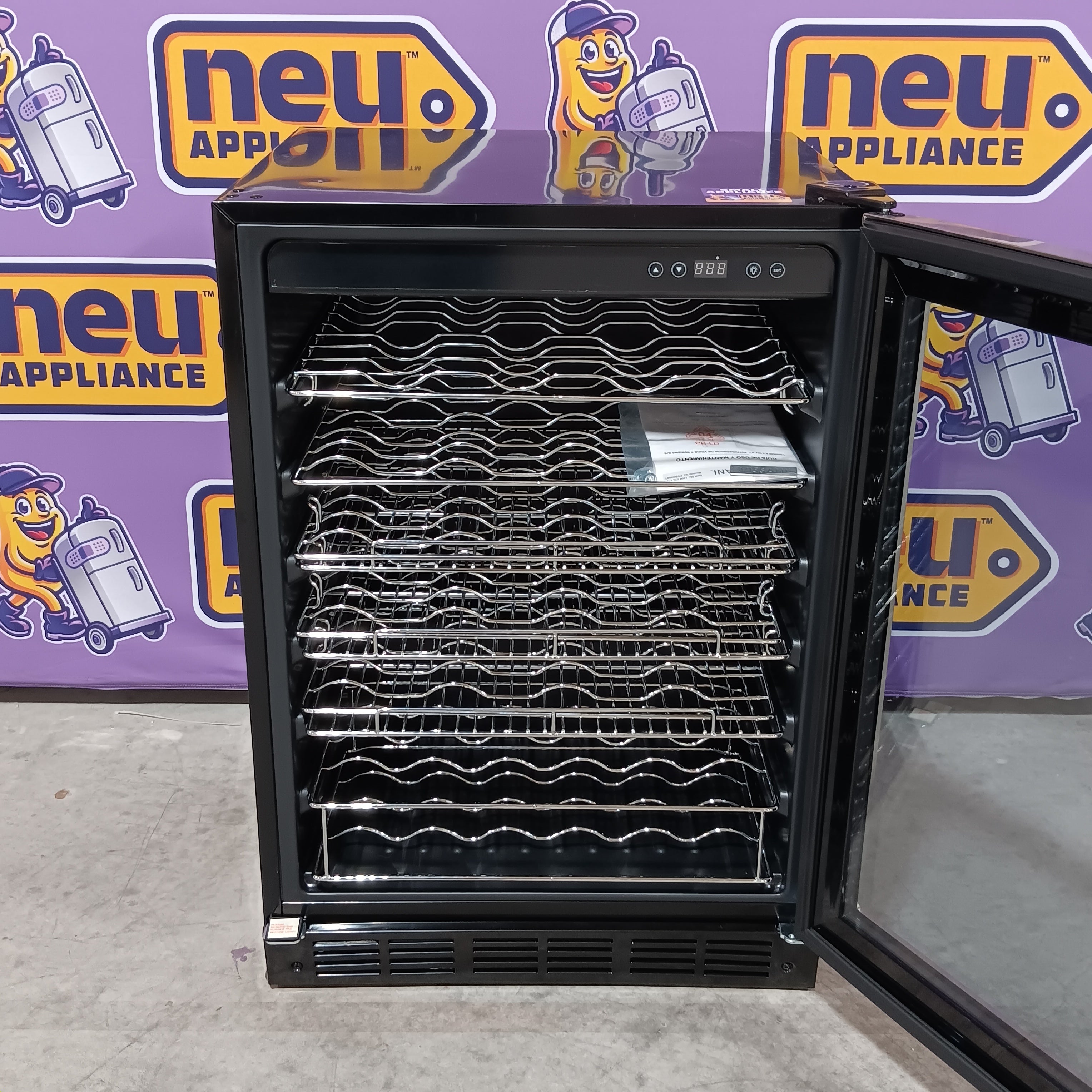 Vissani 23.4 in. 50 Bottle, 154 Can, Wine and Beverage Cooler with