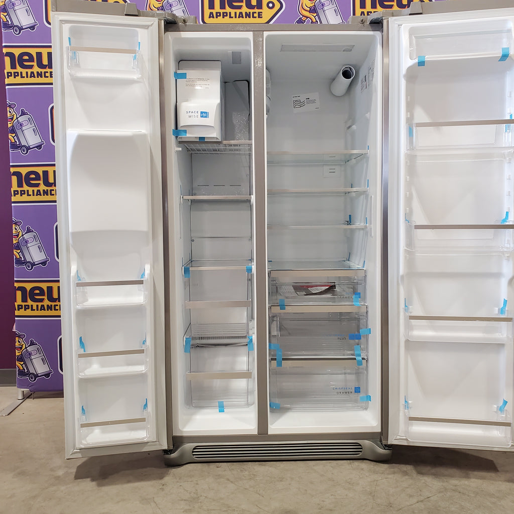 Pictures of Frigidaire Gallery Smudge Proof Stainless Steel 26 Cu. Ft. Side by Side Refrigerator with Bright LED Lighting GRSS2652AF - Scratch & Dent - (Minor) - Neu Appliance Outlet - Discount Appliance Outlet in Austin, Tx