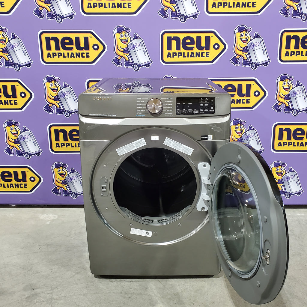 Pictures of Samsung 7.5 cu. ft. Front Load Electric Dryer with Steam 251315SD1126 - DVE45B6300P - Scratch & Dent (Moderate) - Neu Appliance Outlet - Discount Appliance Outlet in Austin, Tx