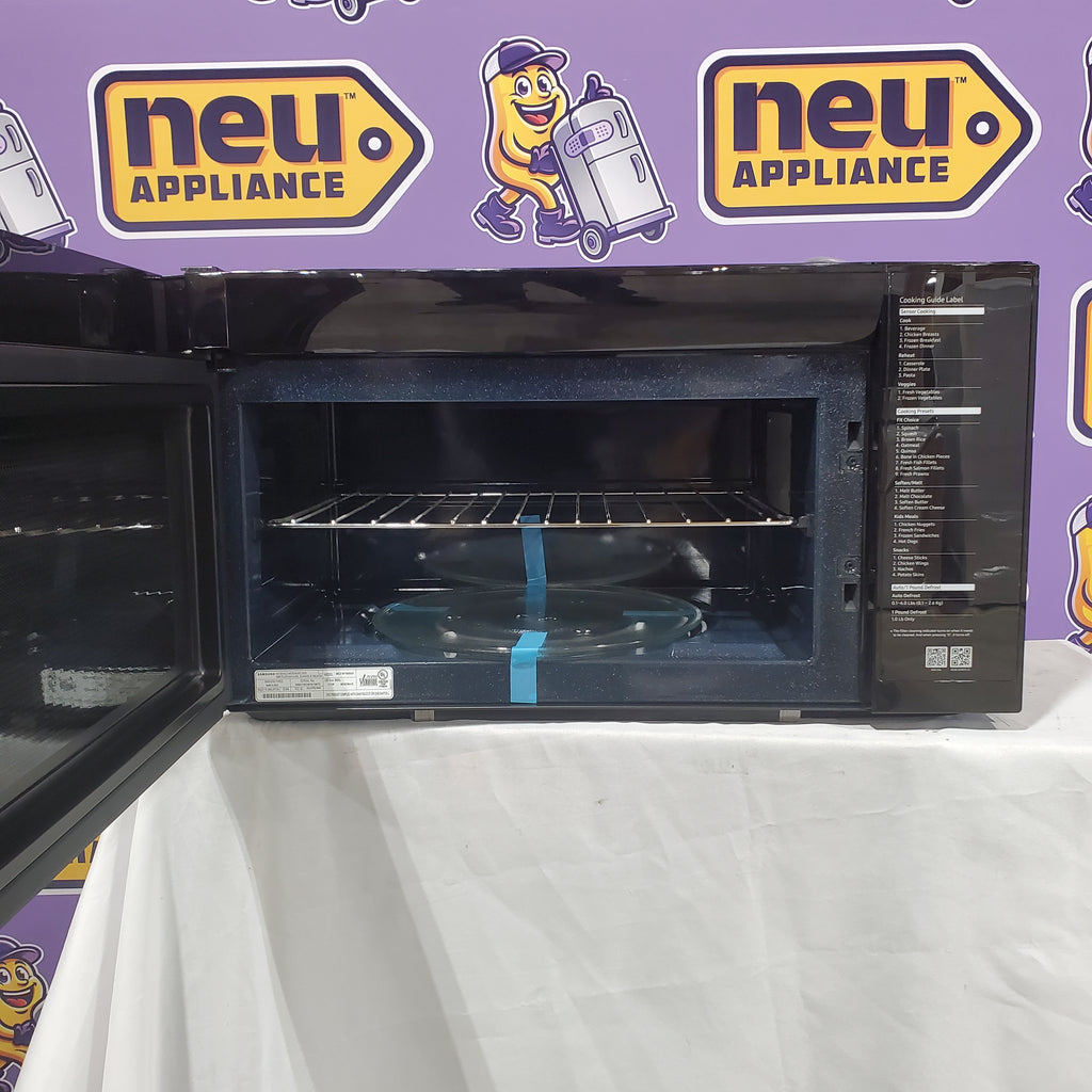 Pictures of Samsung 2.1 cu.ft. Over-the-Range Microwave with 400 CFM and Glass Touch Control 17SD227 - ME21M706BAS - Scratch & Dent (Minor) - Neu Appliance Outlet - Discount Appliance Outlet in Austin, Tx