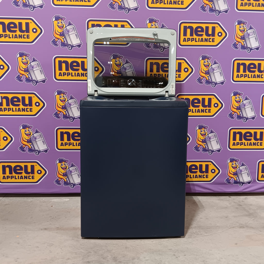 Pictures of GE Profile™ ENERGY STAR® 5.3 cu. ft. Capacity Washer with Smarter Wash Technology and Adaptive SmartDispense PTW805BPWRS - New in Box - Neu Appliance Outlet - Discount Appliance Outlet in Austin, Tx