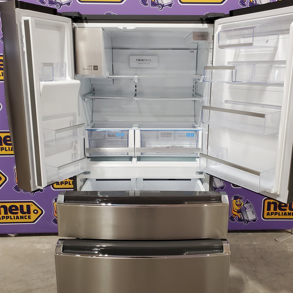 Pictures of Frigidaire Gallery 22 Cu. Ft. 4-Door Counter-depth French Door Refrigerator with Ice Maker (Fingerprint Resistant Stainless Steel) ENERGY STAR 22134SD224 - GRMC2273CF - Scratch & Dent (Major) - Neu Appliance Outlet - Discount Appliance Outlet in Austin, Tx