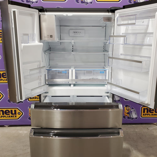 Frigidaire Gallery 22 Cu. Ft. 4-Door Counter-depth French Door Refrigerator with Ice Maker (Fingerprint Resistant Stainless Steel) ENERGY STAR 22134SD224 - GRMC2273CF - Scratch & Dent (Major)