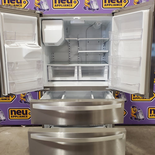 Pictures of Whirlpool French Door Bottom Mount Refrigerator in Fingerprint Resistant Stainless Steel 22132SD142 - WRMF3636RZ - Scratch & Dent (Minor) - Neu Appliance Outlet - Discount Appliance Outlet in Austin, Tx