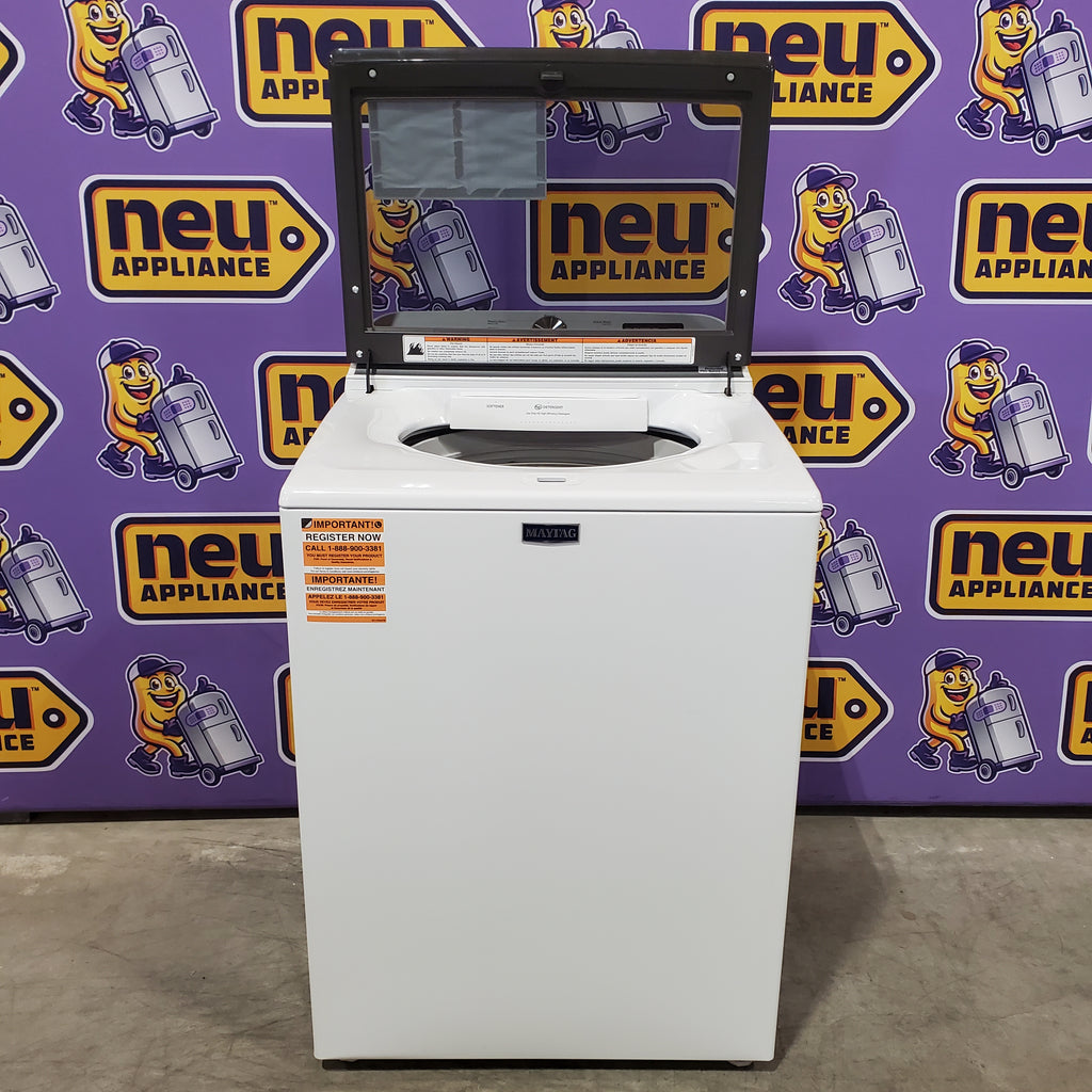 Pictures of Maytag Top Load 4.8 cu ft Washer with Deep Fill and Slow-Close Glass Lid 30134SD177 - MVW6200KW - Scratch & Dent (Minor) - Neu Appliance Outlet - Discount Appliance Outlet in Austin, Tx
