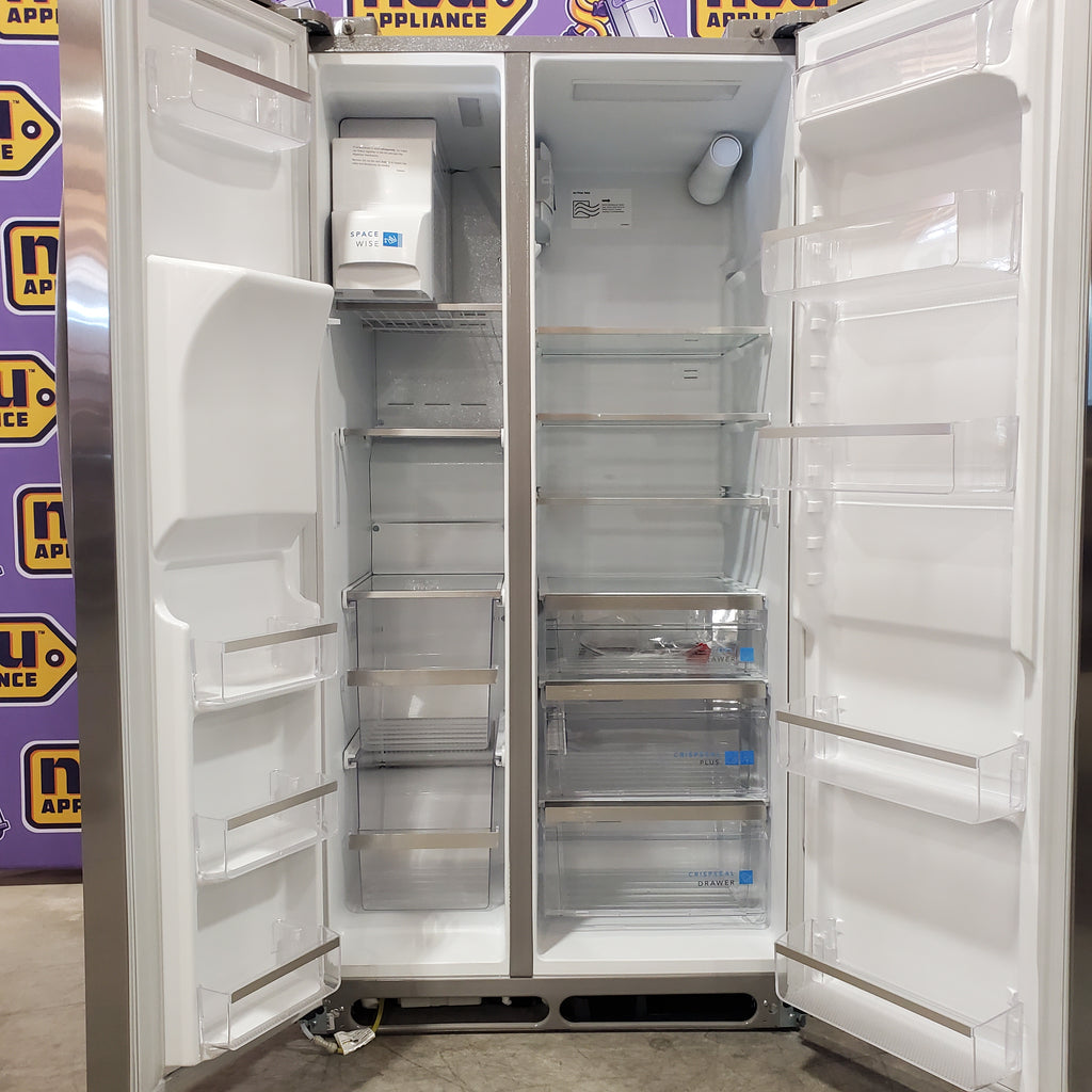 Frigidaire Gallery Smudge Proof Stainless Steel 26 Cu. Ft. Side by Side Refrigerator with Bright LED Lighting 3SD397 - GRSS2652AF - Scratch & Dent (Moderate)