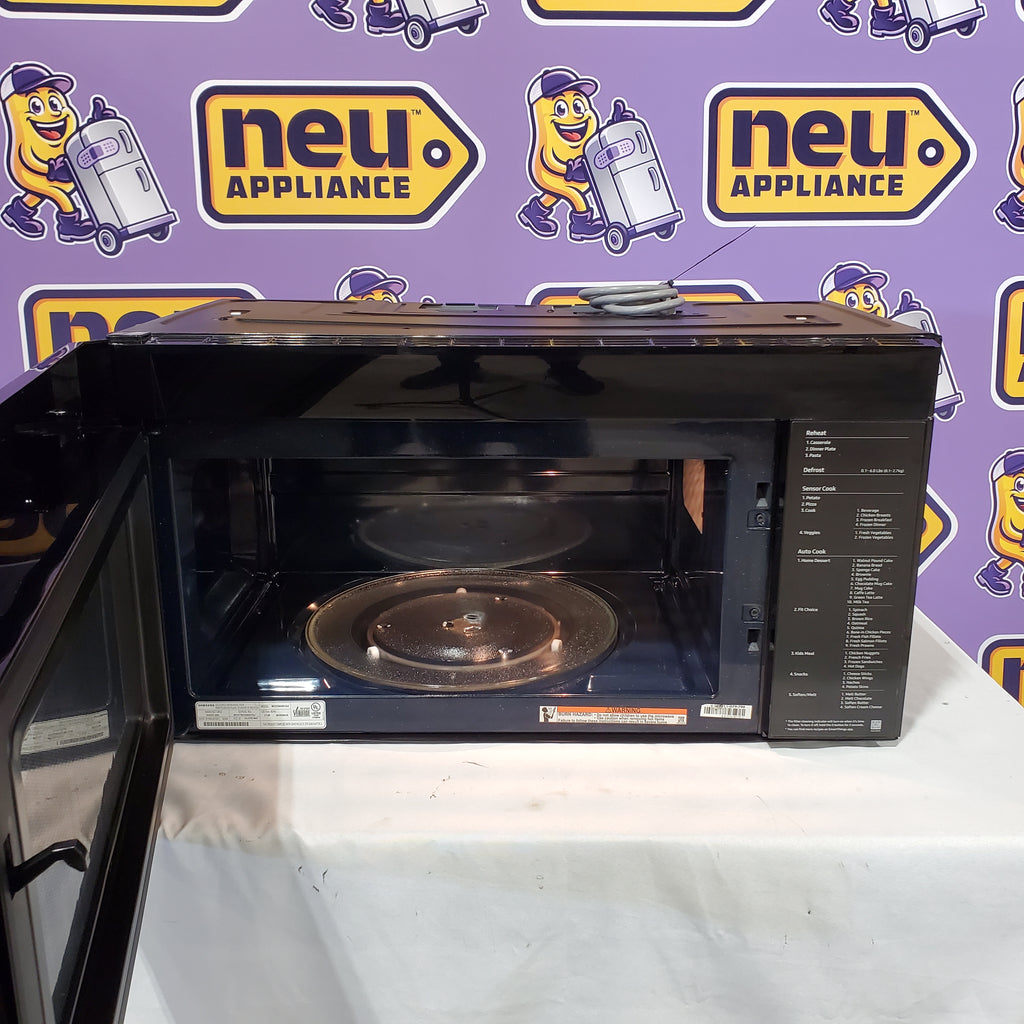Pictures of Samsung Bespoke 2.1-cu ft Over-the-Range Microwave with Sensor Cooking in White Glass 25132SD315 - ME21DB650012 - Open Box - Neu Appliance Outlet - Discount Appliance Outlet in Austin, Tx