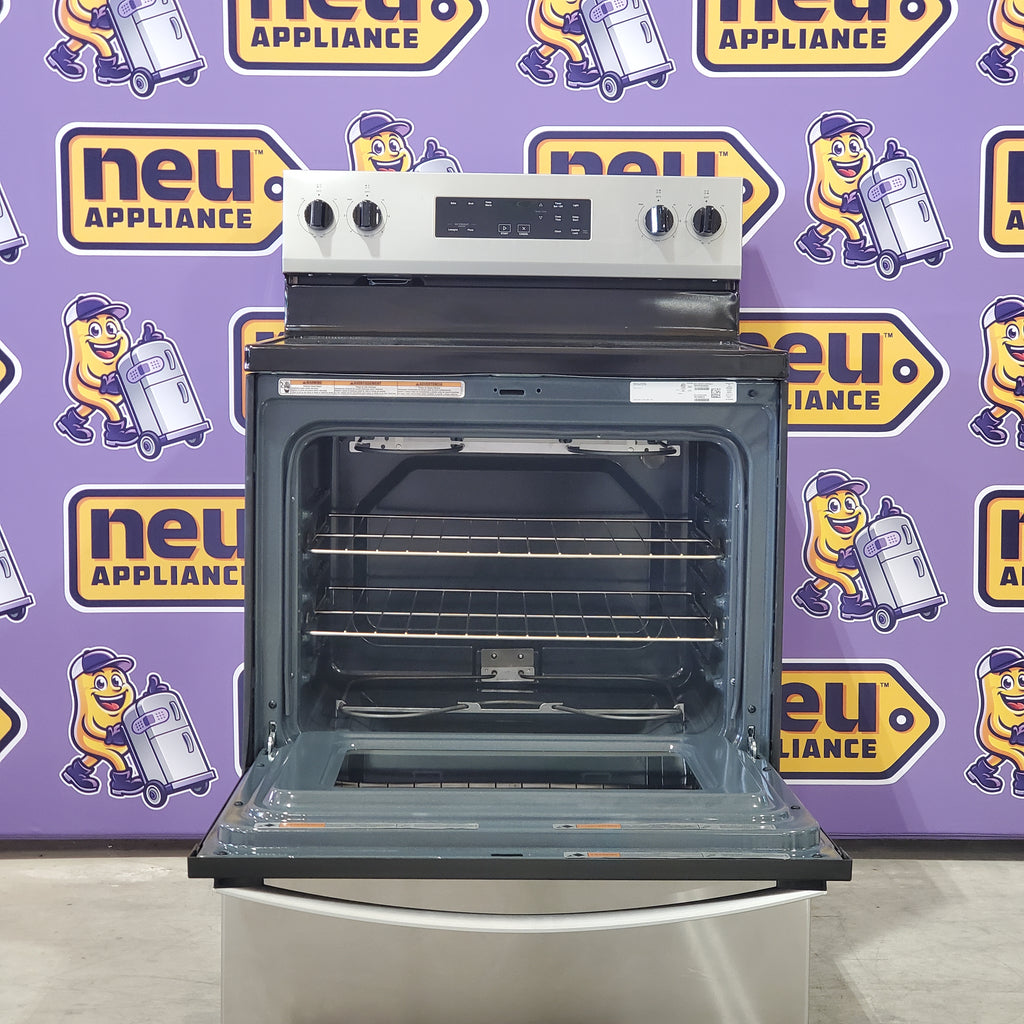 Pictures of Whirlpool Stainless Steel Electric 30 Inch Range with No Preheat Mode WFES3030RS - Open Box - Neu Appliance Outlet - Discount Appliance Outlet in Austin, Tx