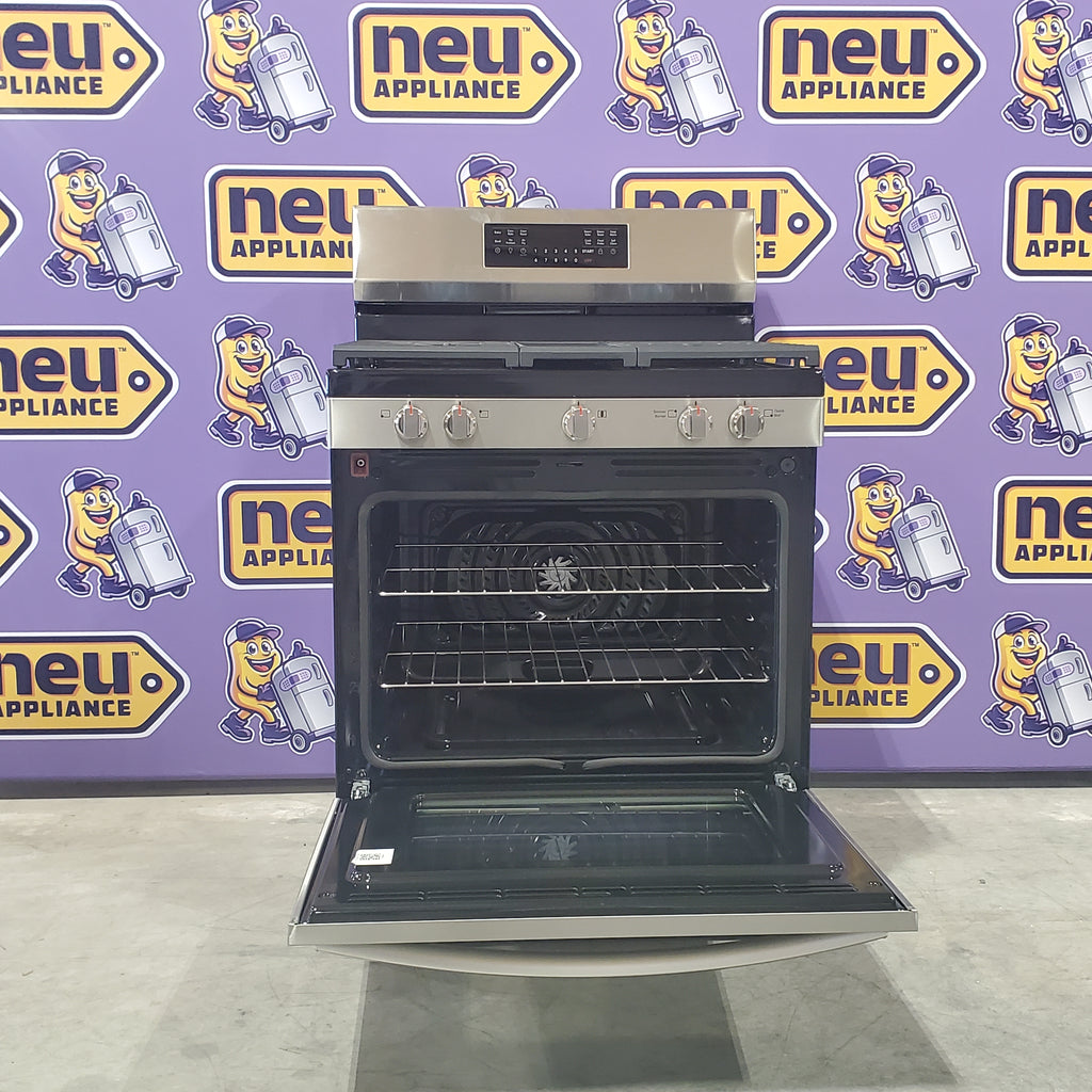 Pictures of Frigidaire Gallery 30 in. 6 cu. ft. 5 Burner Slide-In Gas Range with Total Convection and Air Fry, Smudge Proof Stainless Steel-GCRG3060BF-Open Box - Neu Appliance Outlet - Discount Appliance Outlet in Austin, Tx