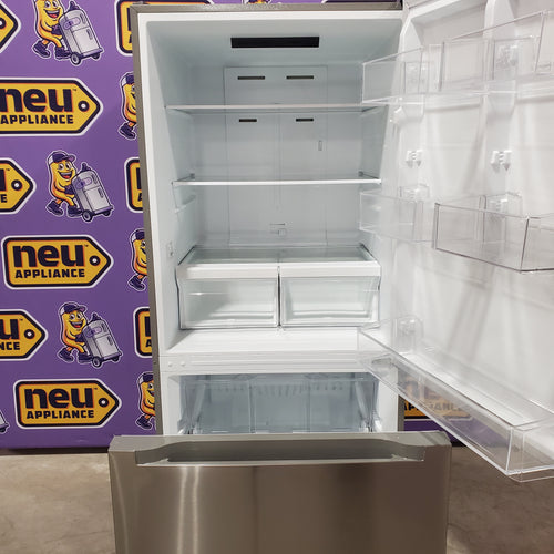 Vissani 18.7 cu. ft. Bottom Freezer Refrigerator in Stainless Steel 251312SD1025 - MDBF18SS - Scratch & Dent (Moderate)