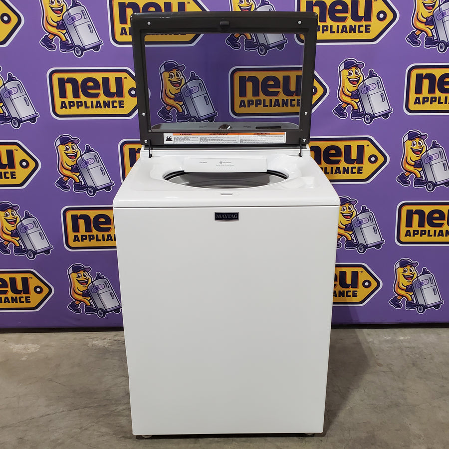 Maytag Top Load 4.8 cu ft Washer with Deep Fill and Slow-Close Glass Lid 30134SD178 - MVW6200KW - Scratch & Dent (Moderate)