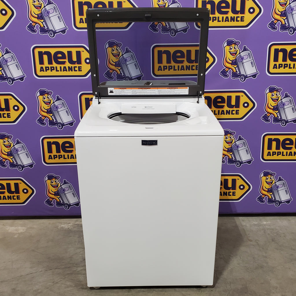 Pictures of Maytag Top Load 4.8 cu ft Washer with Deep Fill and Slow-Close Glass Lid 30134SD178 - MVW6200KW - Scratch & Dent (Moderate) - Neu Appliance Outlet - Discount Appliance Outlet in Austin, Tx