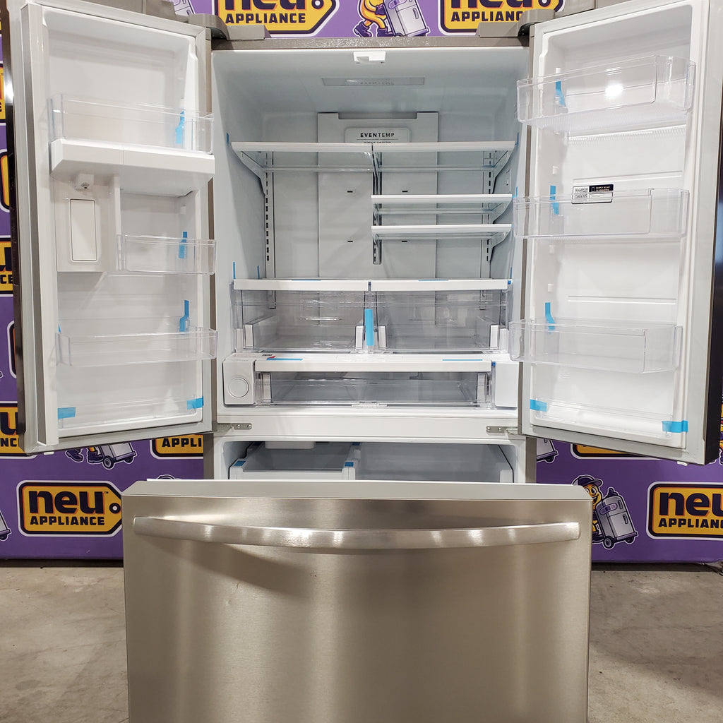 Pictures of Frigidaire 29 Cu. Ft. Standard-Depth French Door Refrigerator in Stainless Steel 20SD015 - FRFN2813AF - Scratch & Dent (Moderate) - Neu Appliance Outlet - Discount Appliance Outlet in Austin, Tx