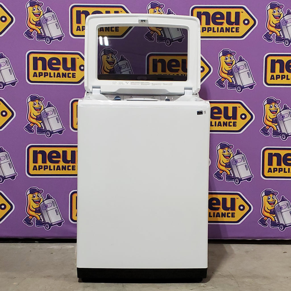 Samsung 5.2 cu. ft. Large Capacity Smart Top Load Washer with Super Speed Wash in White 3SD724 - WA52DG5500AW - Scratch & Dent (Minor)