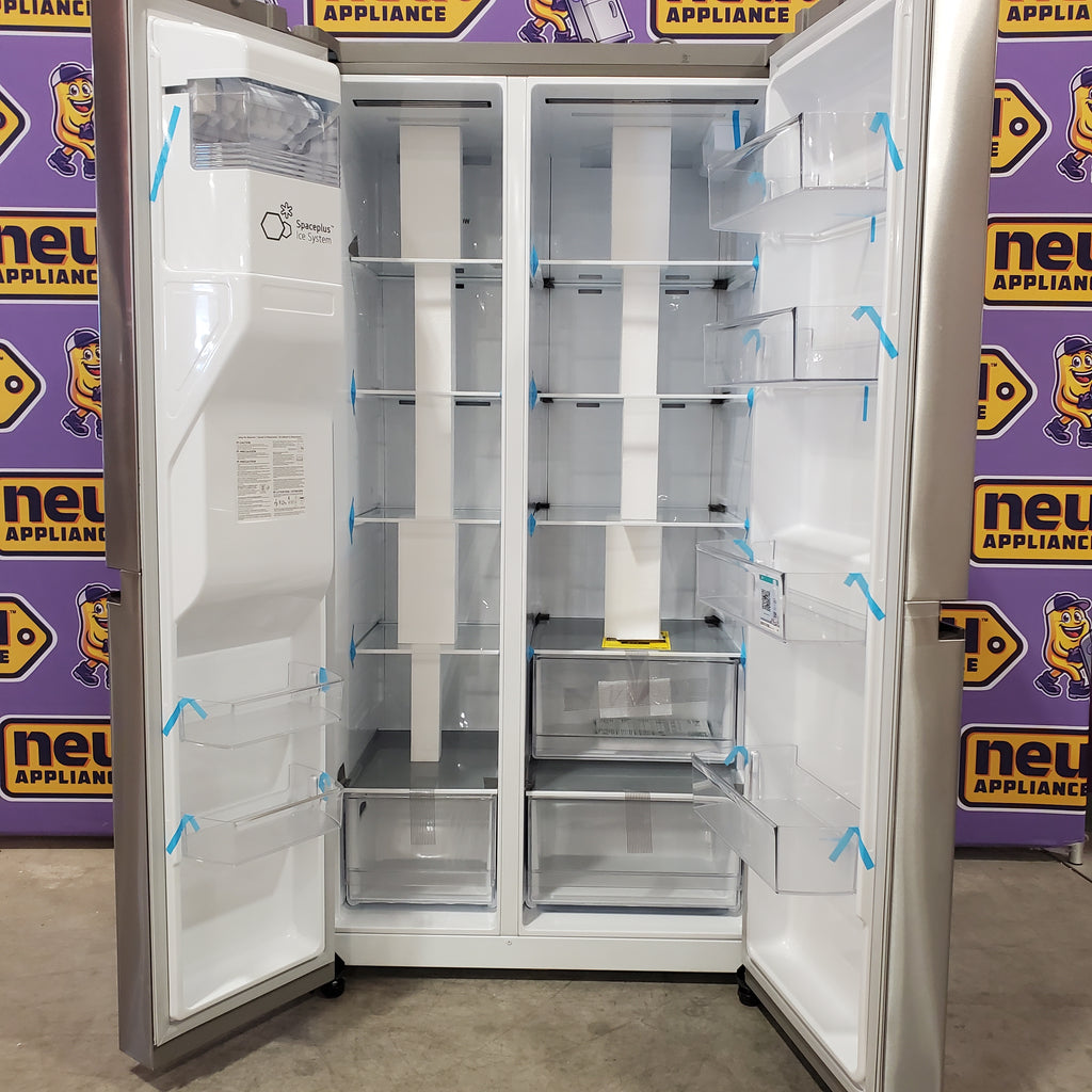 LG 23 cu. ft. Side-by-Side Counter-Depth Refrigerator with Smooth Touch Dispenser 21SD011 - LRSXC2306S - Open Box