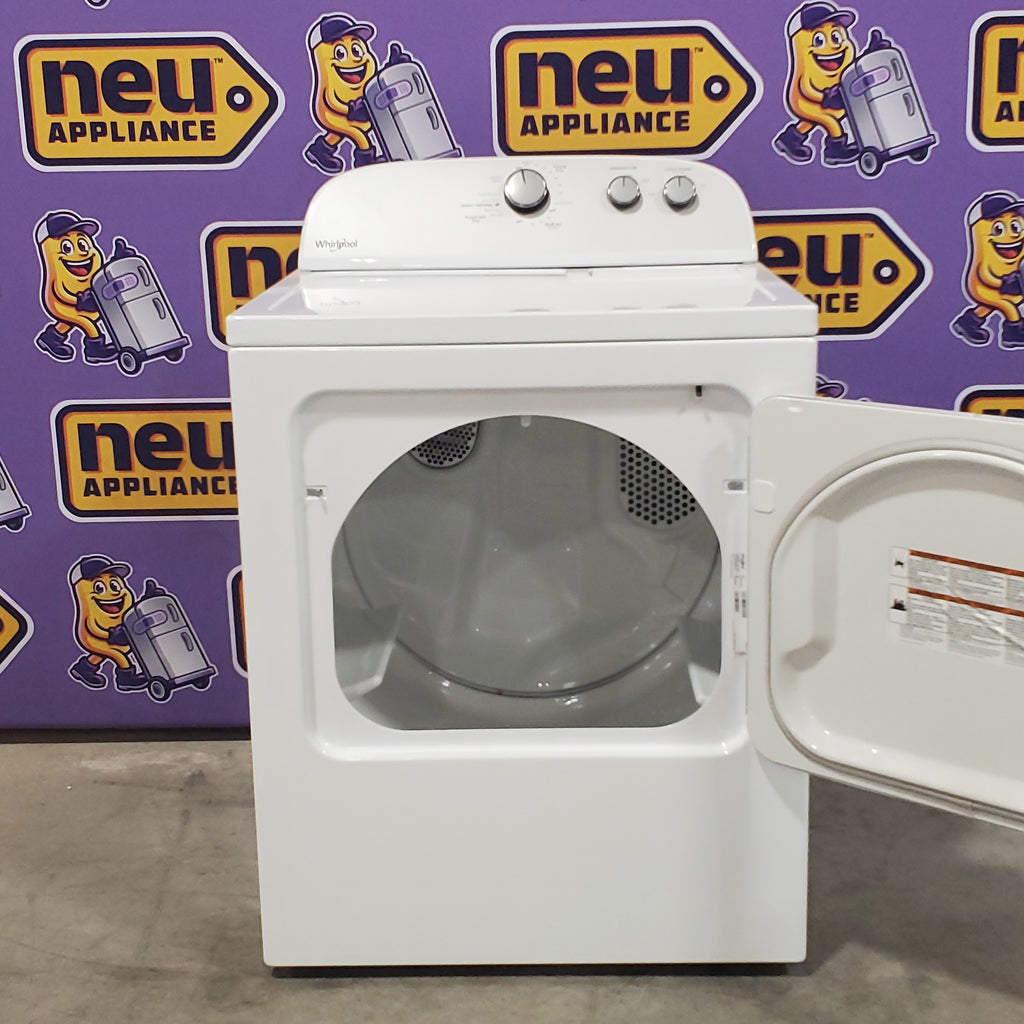 Pictures of Whirlpool Top Load 3.5 Cu. Ft. Washer with Deep Water Wash Option WTW4816FW - Open Box and Whirlpool Vented 7.0 Cu. Ft. Electric Dryer 16110 - WED4815EW - Open Box - Neu Appliance Outlet - Discount Appliance Outlet in Austin, Tx