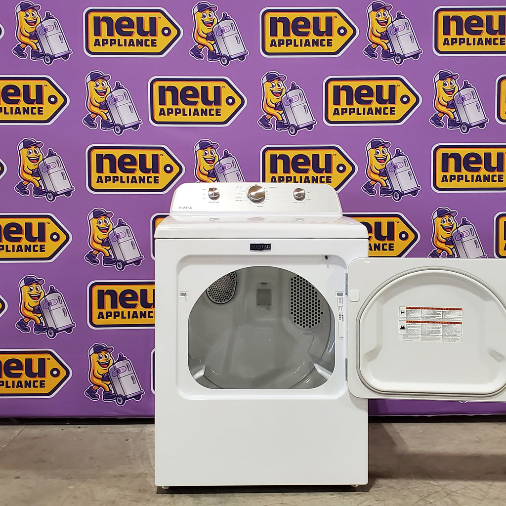 Maytag 4.5 cu. ft. Capacity Top Load Washer with Power™ Agitator and Deep Fill MVW4505MW - Certified Refurbished and Maytag 7.0 cu. ft. Capacity Top Load Electric Wrinkle Prevent Dryer 16057 - MED4500MW - Scratch & Dent (Minor)