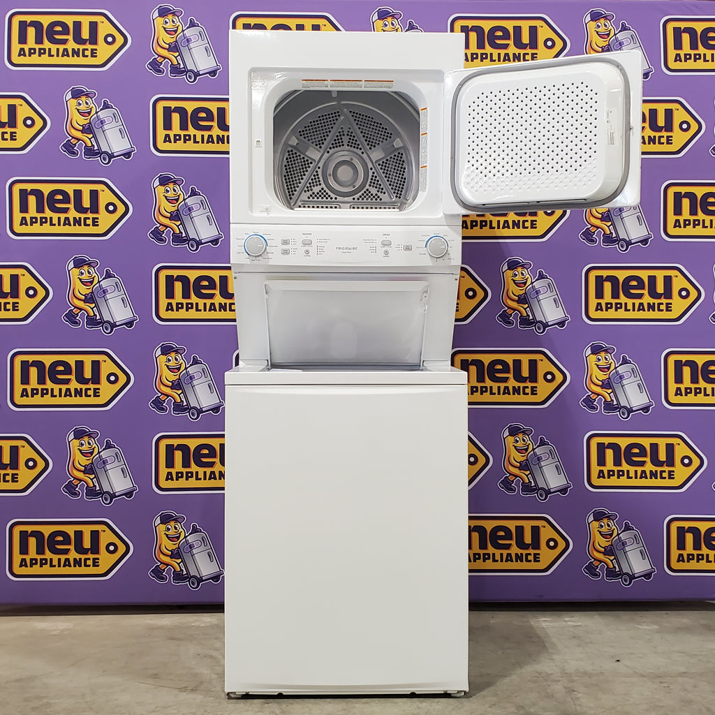 Pictures of Frigidaire Electric Washer/Dryer Laundry Center - 3.9 Cu. Ft Washer and 5.5 Cu. Ft. Dryer FLCE7522AW - Scratch & Dent (Minor) - Neu Appliance Outlet - Discount Appliance Outlet in Austin, Tx