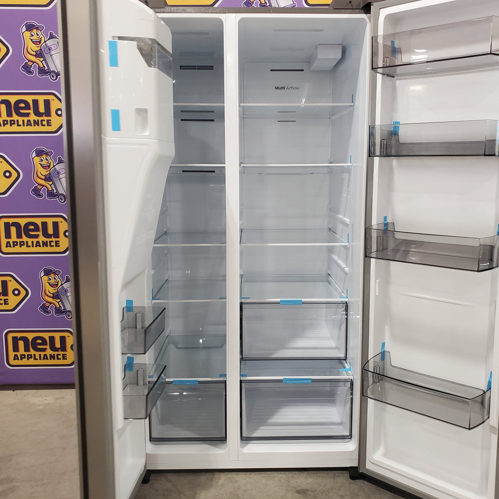Pictures of Hisense 29.1 cu. ft. Standard Depth Side by Side Refrigerator Stainless Steel 22SD021 - HRS290P5FSE - Open Box - Neu Appliance Outlet - Discount Appliance Outlet in Austin, Tx