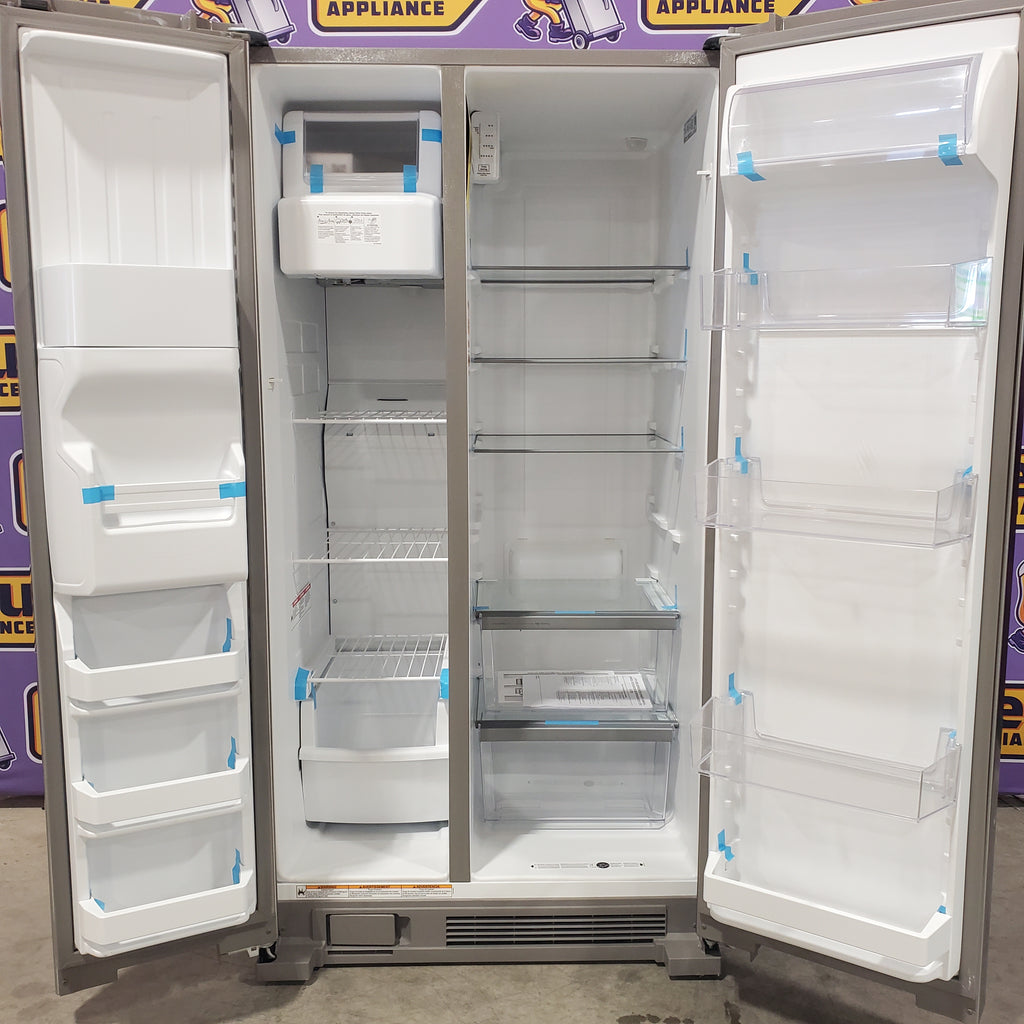 Pictures of Whirlpool 24 cu ft Capacity Side By Side Refrigerator with Ice and Water Dispenser in Fingerprint Resistant Stainless Steel 22SD022 - WRS315SDHZ - Scratch & Dent (Minor) - Neu Appliance Outlet - Discount Appliance Outlet in Austin, Tx