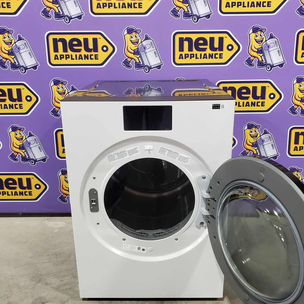 Pictures of Samsung Bespoke AI Laundry Electric Dryer in Ivory 22133SD197 - DV90F53AEYA3 - Scratch & Dent (Moderate) - Neu Appliance Outlet - Discount Appliance Outlet in Austin, Tx
