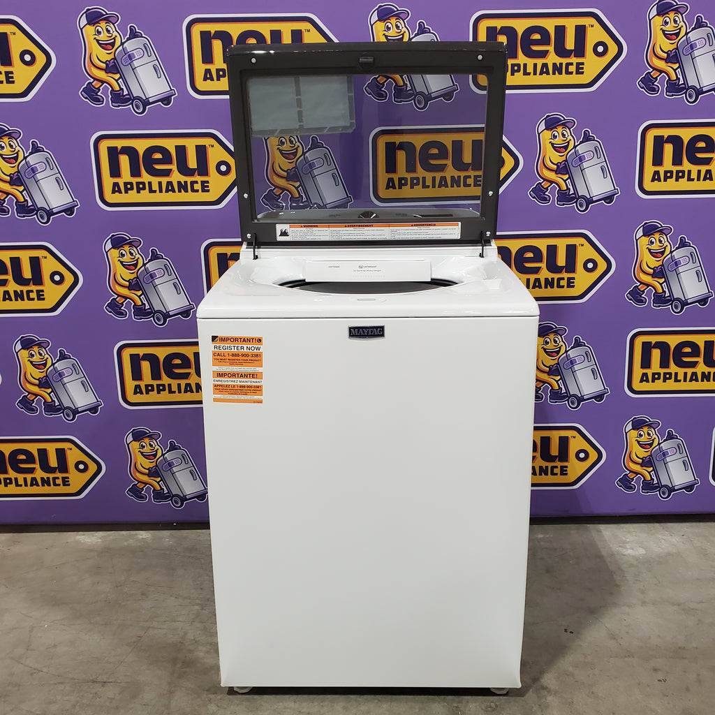 Pictures of Maytag Top Load 4.8 cu ft Washer with Deep Fill and Slow-Close Glass Lid 30131SD42 - MVW6200KW - Scratch & Dent (Minor) - Neu Appliance Outlet - Discount Appliance Outlet in Austin, Tx