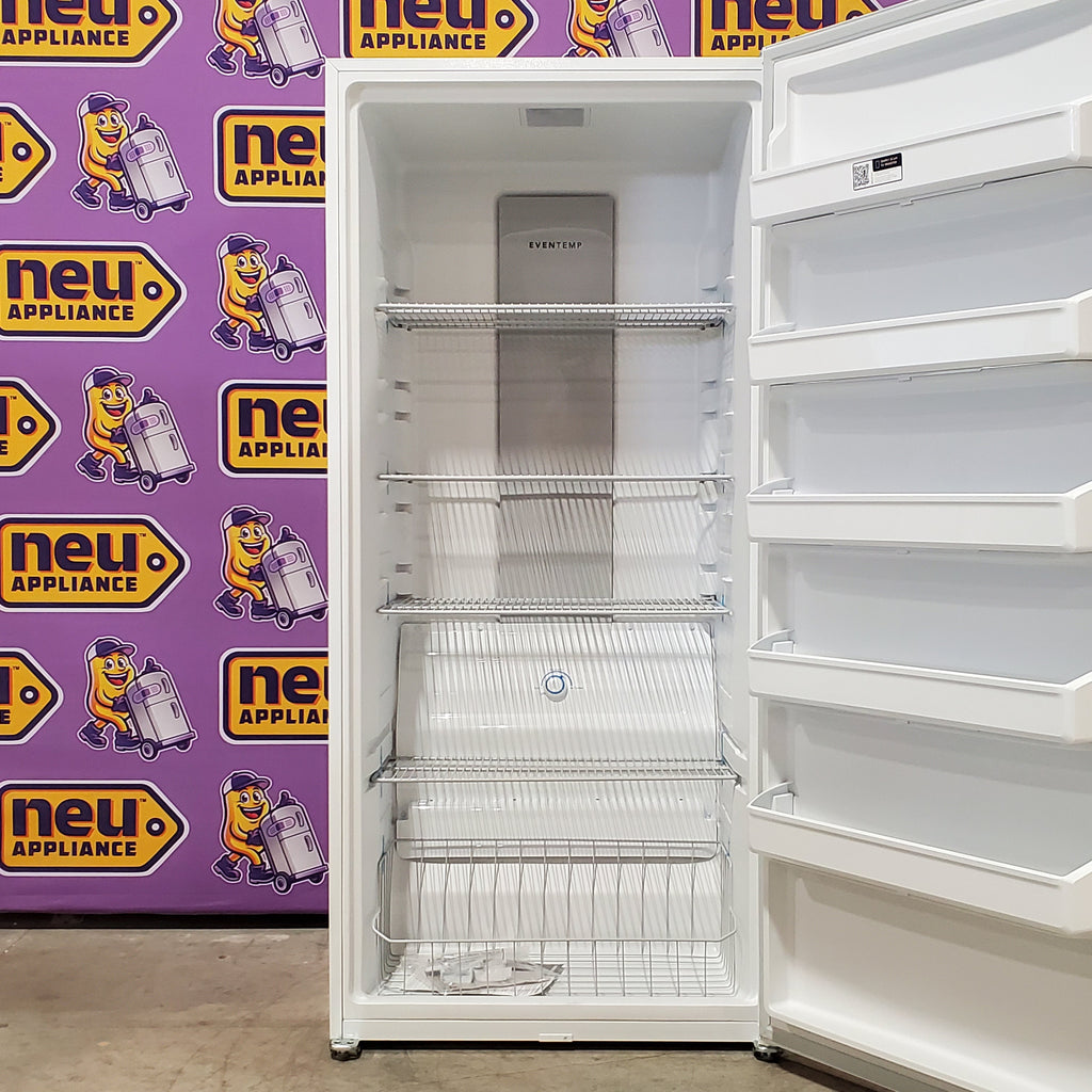 Pictures of Frigidaire 20 Cu. Ft. Energy Star Garage Ready Upright Freezer in White FFUE2022AW - Scratch & Dent (Minor) - Neu Appliance Outlet - Discount Appliance Outlet in Austin, Tx