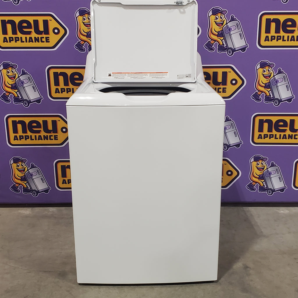 Hotpoint® 4.0 cu. ft. Capacity Washer with Cold Plus and Water Level Control HTW265ASWWW - Scratch & Dent (Minor) and Hotpoint® 6.2 cu. ft. vented Electric Dryer with Auto Dry 16145 - HTX26EASWWW - Certified Refurbished