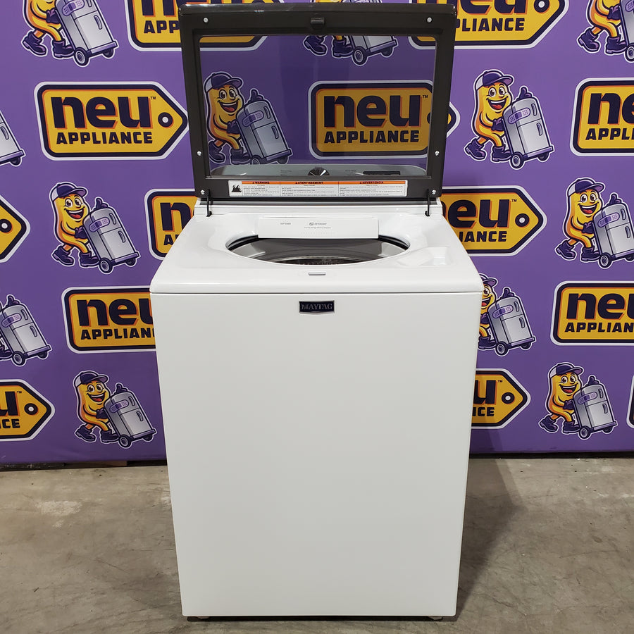 Maytag Top Load 4.8 cu ft Washer with Deep Fill and Slow-Close Glass Lid 30134SD174 - MVW6200KW - Open Box