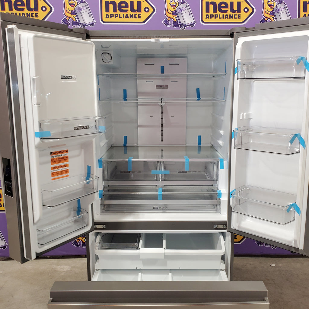 Pictures of Whirlpool 30 Cu. Ft. French Door Refrigerator with Dual Ice Makers with Fingerprint-Resistant Stainless Finish 31134SD214 - WRFF3736SZ - Scratch & Dent (Major) - Neu Appliance Outlet - Discount Appliance Outlet in Austin, Tx