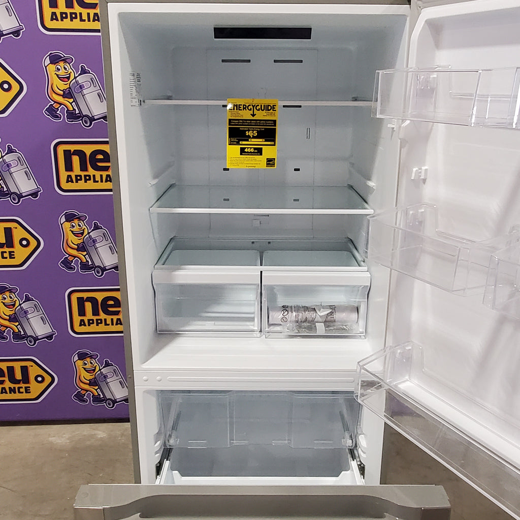 Vissani 18.7 cu. ft. Bottom Freezer Refrigerator in Stainless Steel 25138SD758 - MDBF18SS - Scratch & Dent (Moderate)