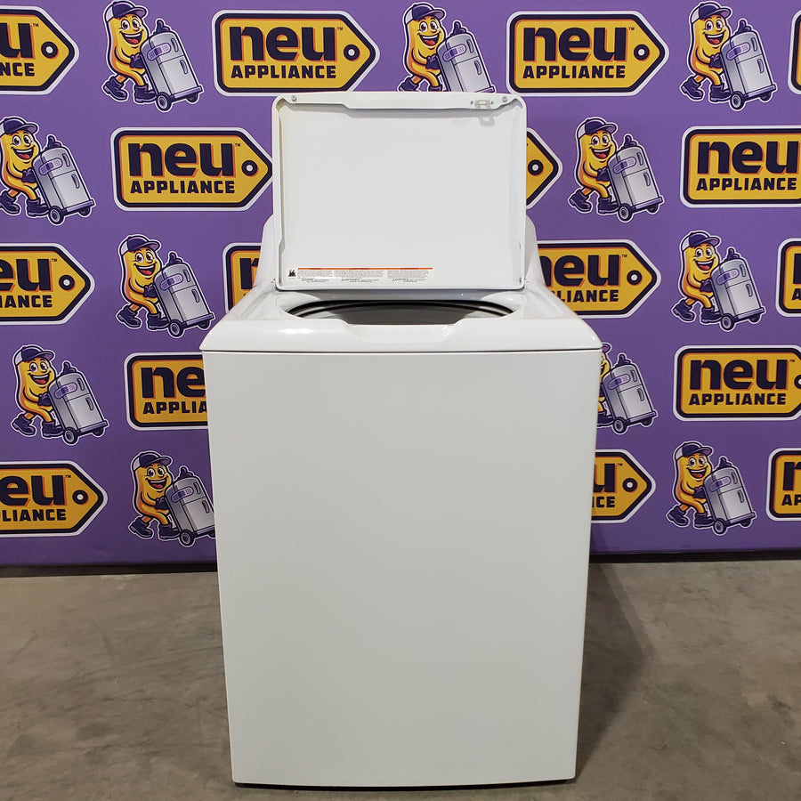 GE White Top Load 4.2 Cu. Ft. Washer with Stainless Steel Basket and Dual Action Agitator 05121CR89 - GTW460ASJWW - Certified Refurbished