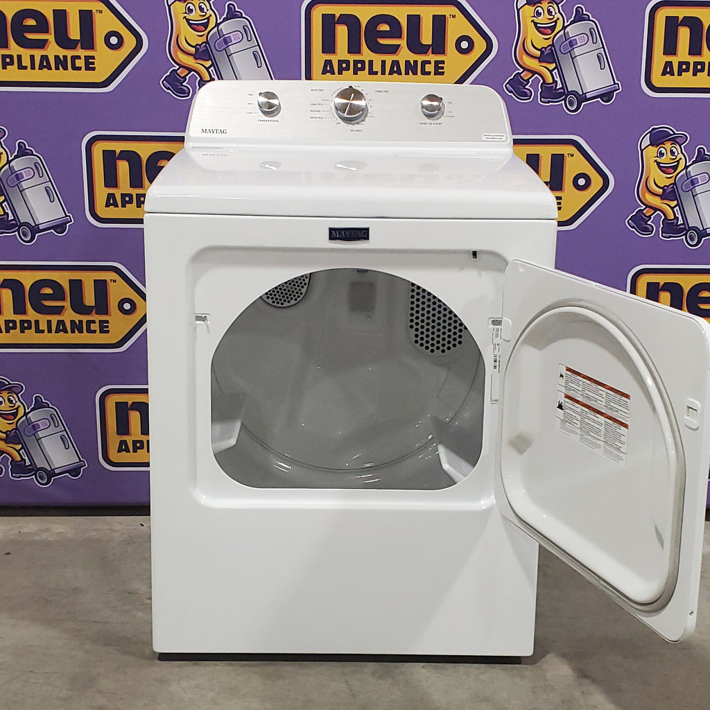 Pictures of Maytag 4.5 cu. ft. Capacity Top Load Washer with Power™ Agitator and Deep Fill MVW4505MW - Scratch & Dent (Minor) and Maytag 7.0 cu. ft. Capacity Top Load Electric Wrinkle Prevent Dryer 16088 - MED4500MW - Open Box - Neu Appliance Outlet - Discount Appliance Outlet in Austin, Tx